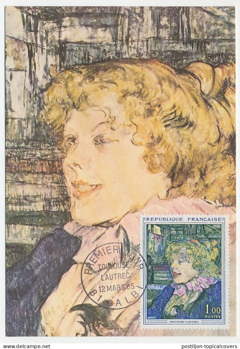 Maximum Card France 1965 Toulouse Lautrec - Miss Dolly - Other & Unclassified