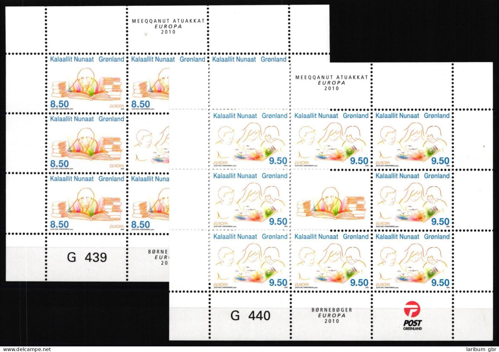 Grönland 554-555 Postfrisch Als Kleinbögen, Cept 2010 #NF508 - Sonstige & Ohne Zuordnung