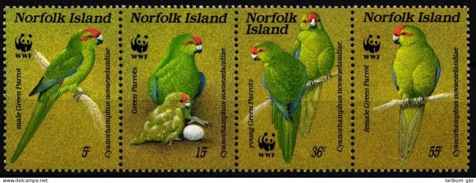 Norfolk Inseln 421-424 Postfrisch Als 4er Streifen, Vögel #NF557 - Norfolk Island