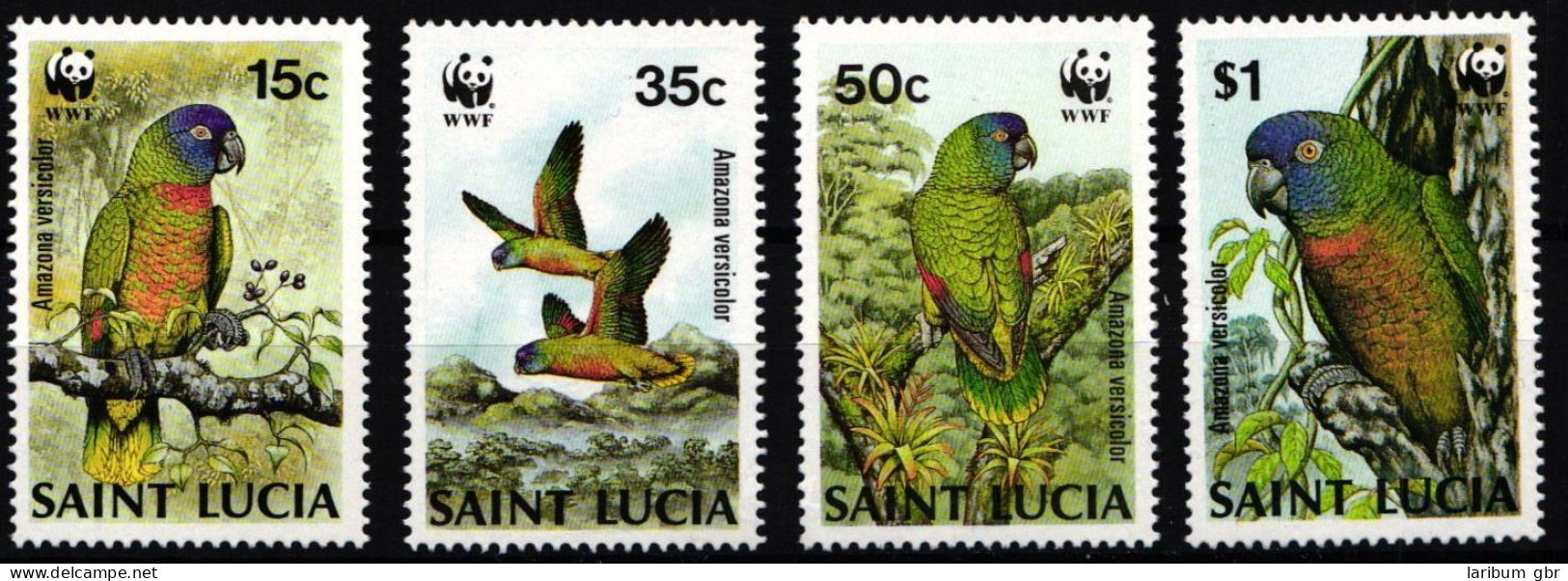 St. Lucia 909-912 Postfrisch Vögel #NF558 - St.Lucia (1979-...)