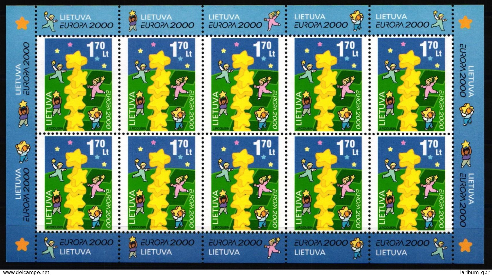Litauen 730 Postfrisch Als Kleinbogen, CEPT 2000 #NF650 - Lituanie