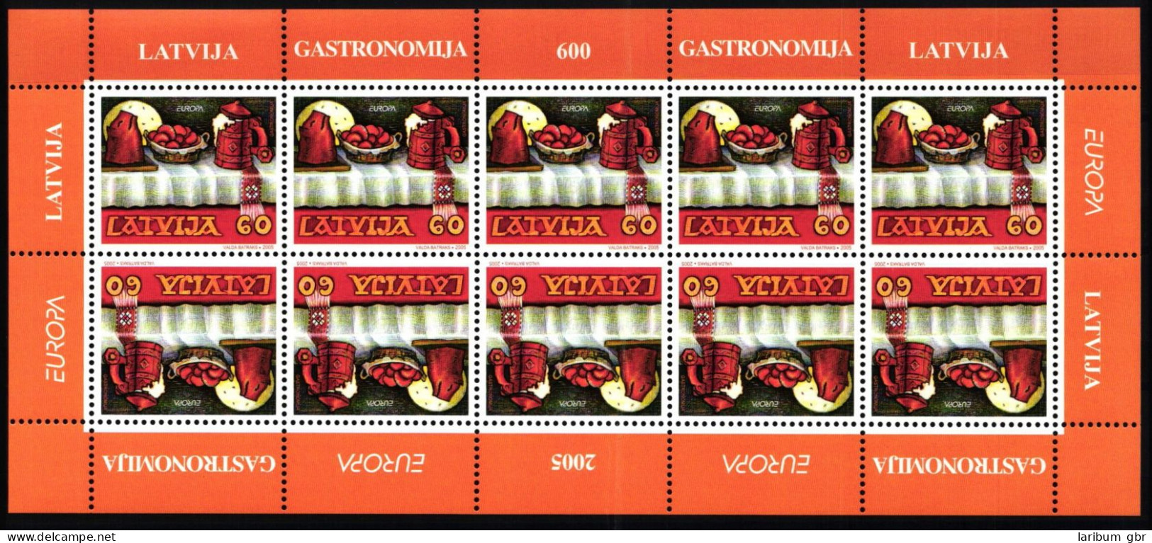 Lettland 635 Postfrisch Als Kleinbogen, CEPT 2005 #NF633 - Lettonie