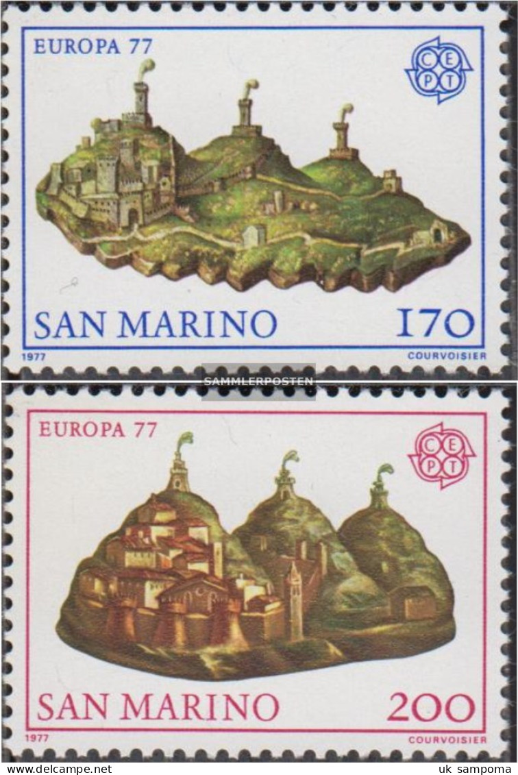 San Marino 1131-1132 (complete Issue) Unmounted Mint / Never Hinged 1977 Europe -Landscapes - Neufs