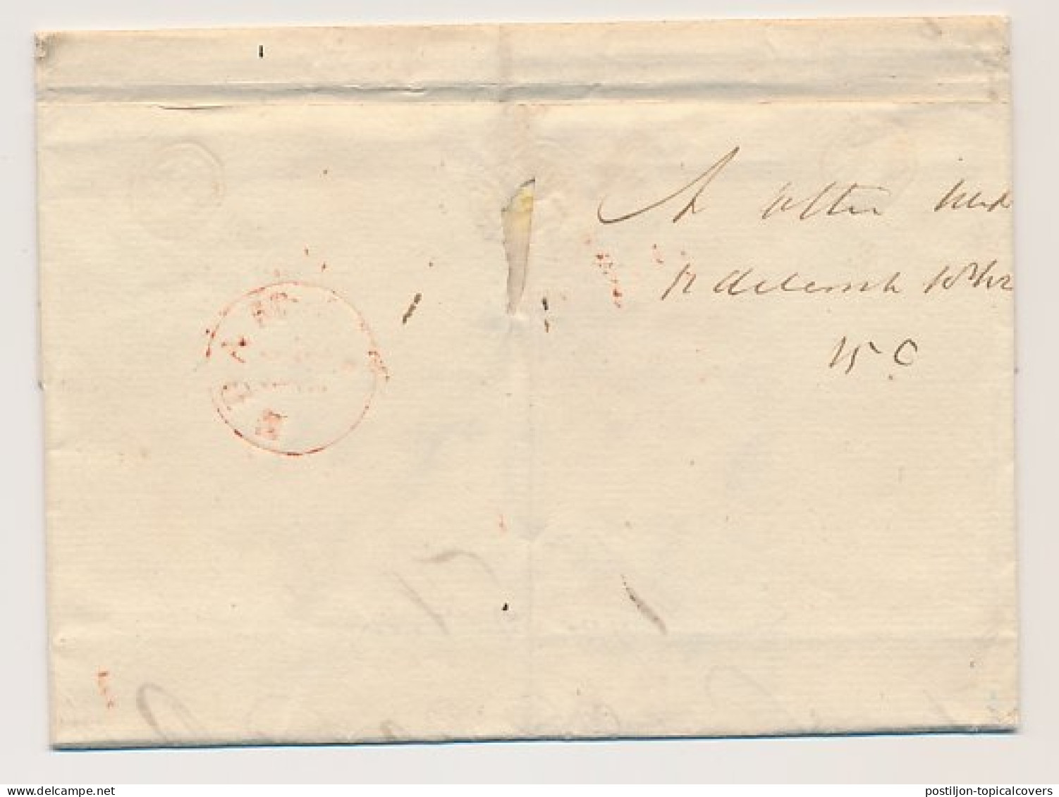 Westzaan - Zaandam - Edam 1842 - Na Posttijd - ...-1852 Préphilatélie