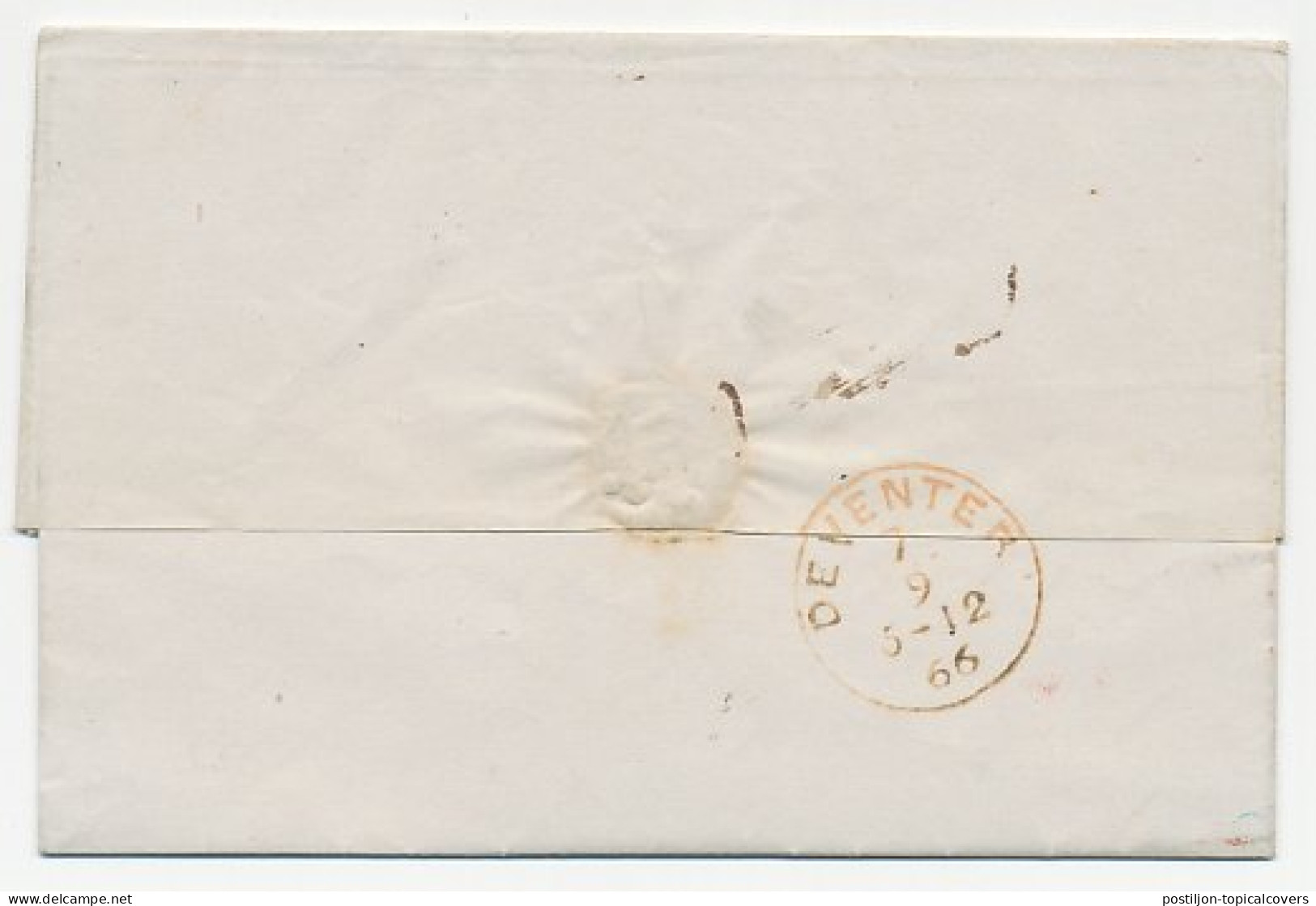 Utrecht ( Proefstempel 1 Letter ) - Deventer 1866 - ...-1852 Vorläufer