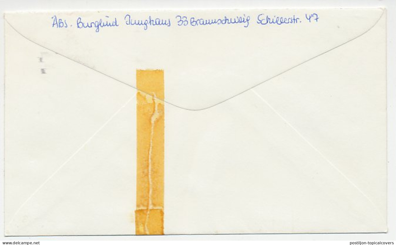 Damaged Mail Cover Germany 1970 Damaged By Mechanical Mail Distribution - Non Classés