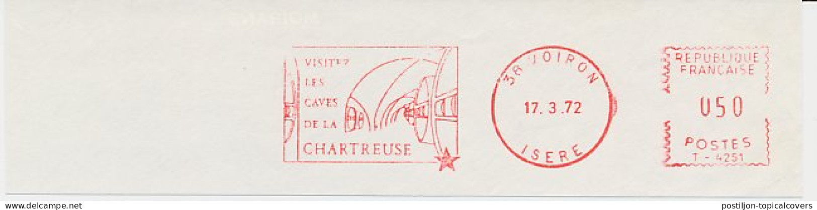 Meter Cut France 1972 Caves De La Chartreuse - Liqueur . Monastery - Monks - Wines & Alcohols