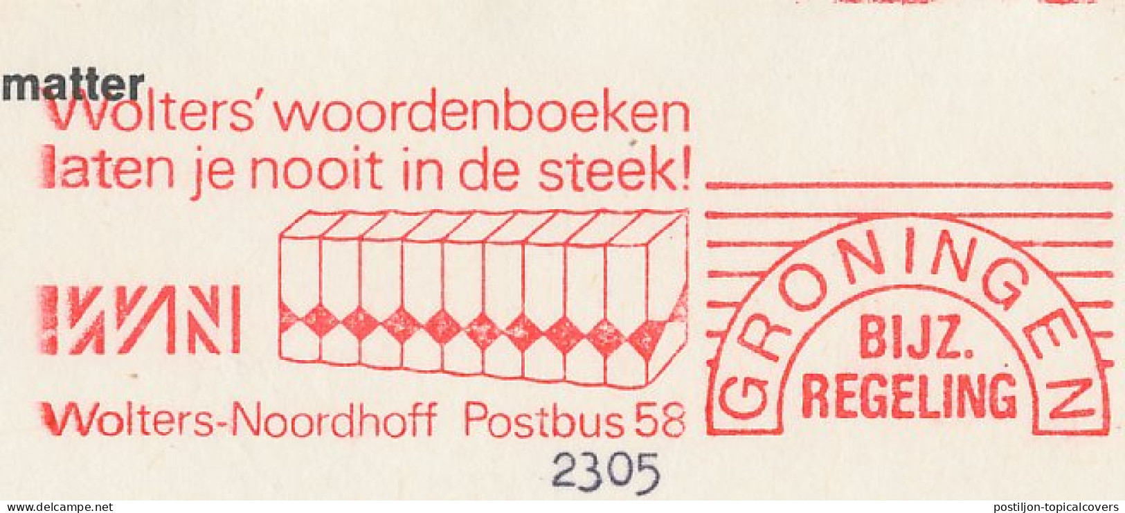 Meter Cover Netherlands - Special Postage Rate Books  - Unclassified