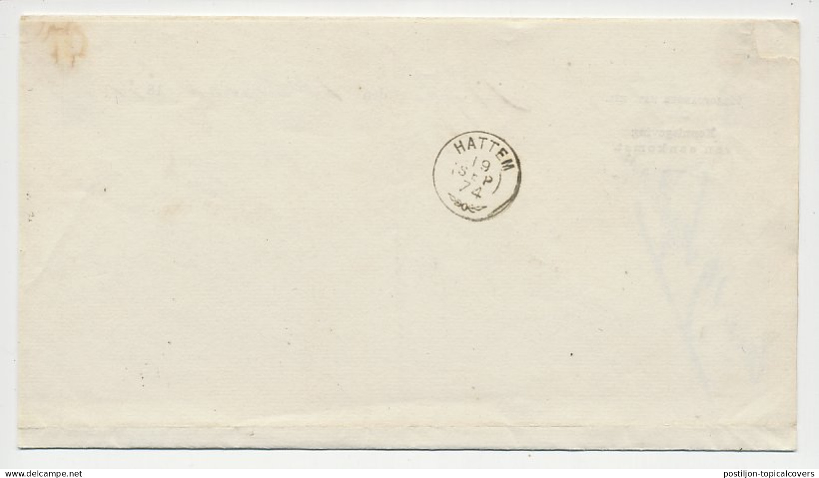 Wijhe - Trein Takjestempel Zutphen - Leeuwarden 1874 - Lettres & Documents