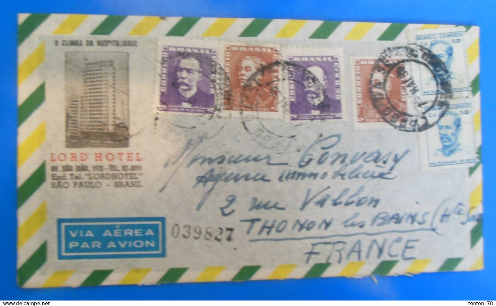 LETTRE   -  BRESIL 1950 OU 1958 ?? - Covers & Documents