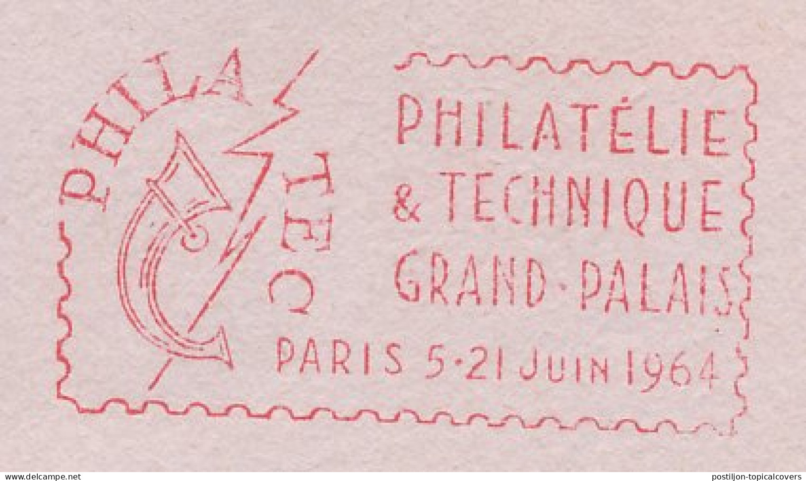 Meter Cut France 1963 Philately & Technology - Exhibition - Sonstige & Ohne Zuordnung