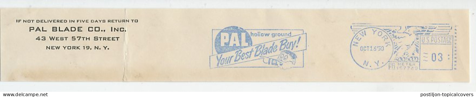 Meter Top Cut USA 1950 Shaving - Pal Razor Blades - Autres & Non Classés