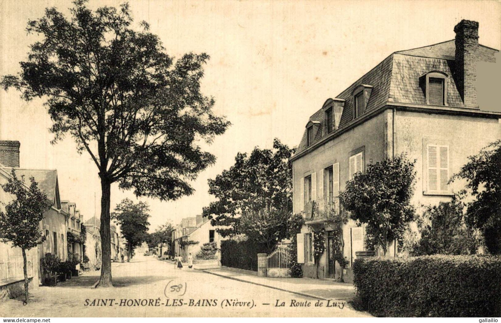 SAINT HONORE LES BAINS LA ROUTE DE LUZY - Saint-Honoré-les-Bains