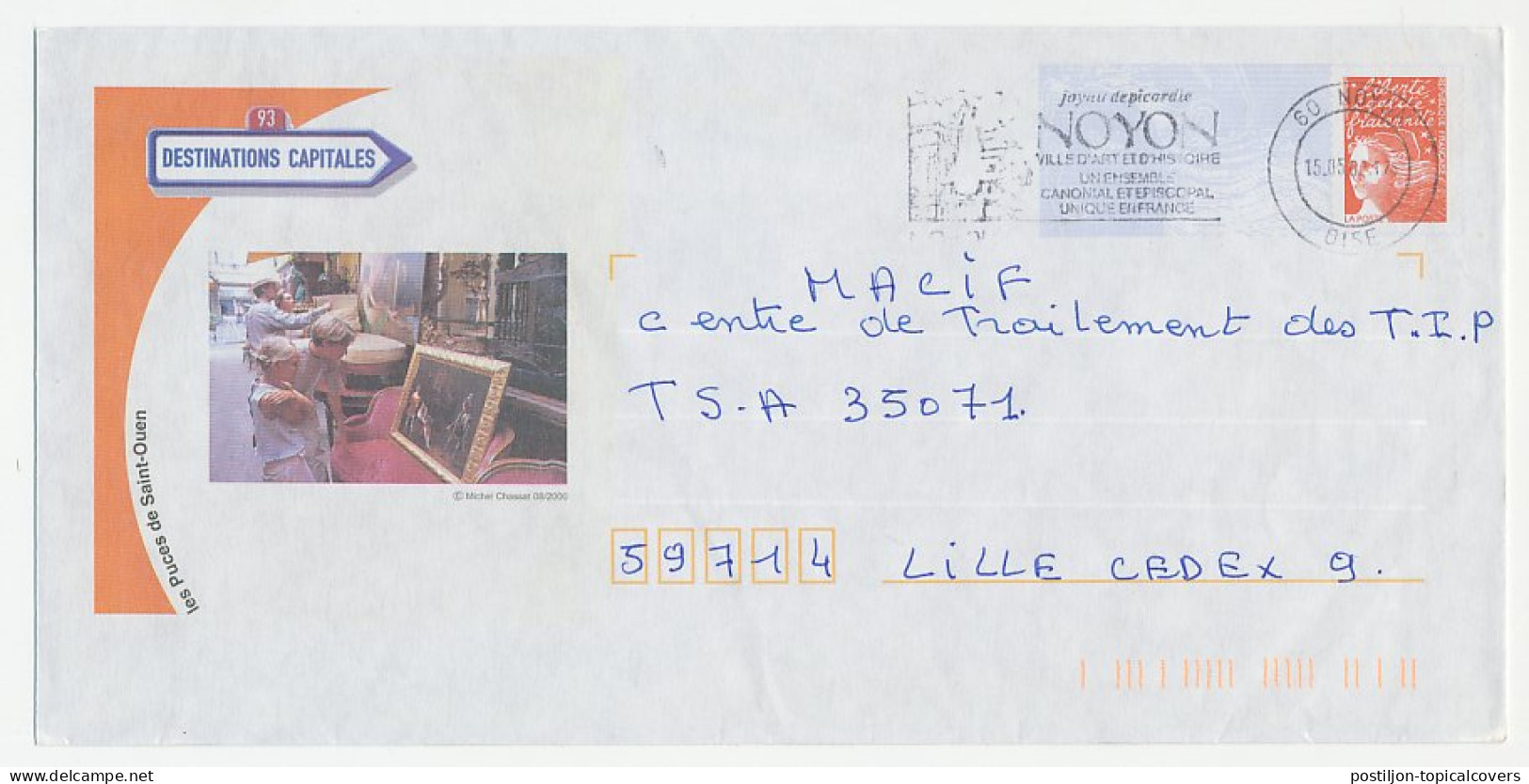 Postal Stationery / PAP France 2002 Flee Market - Painting - Autres & Non Classés