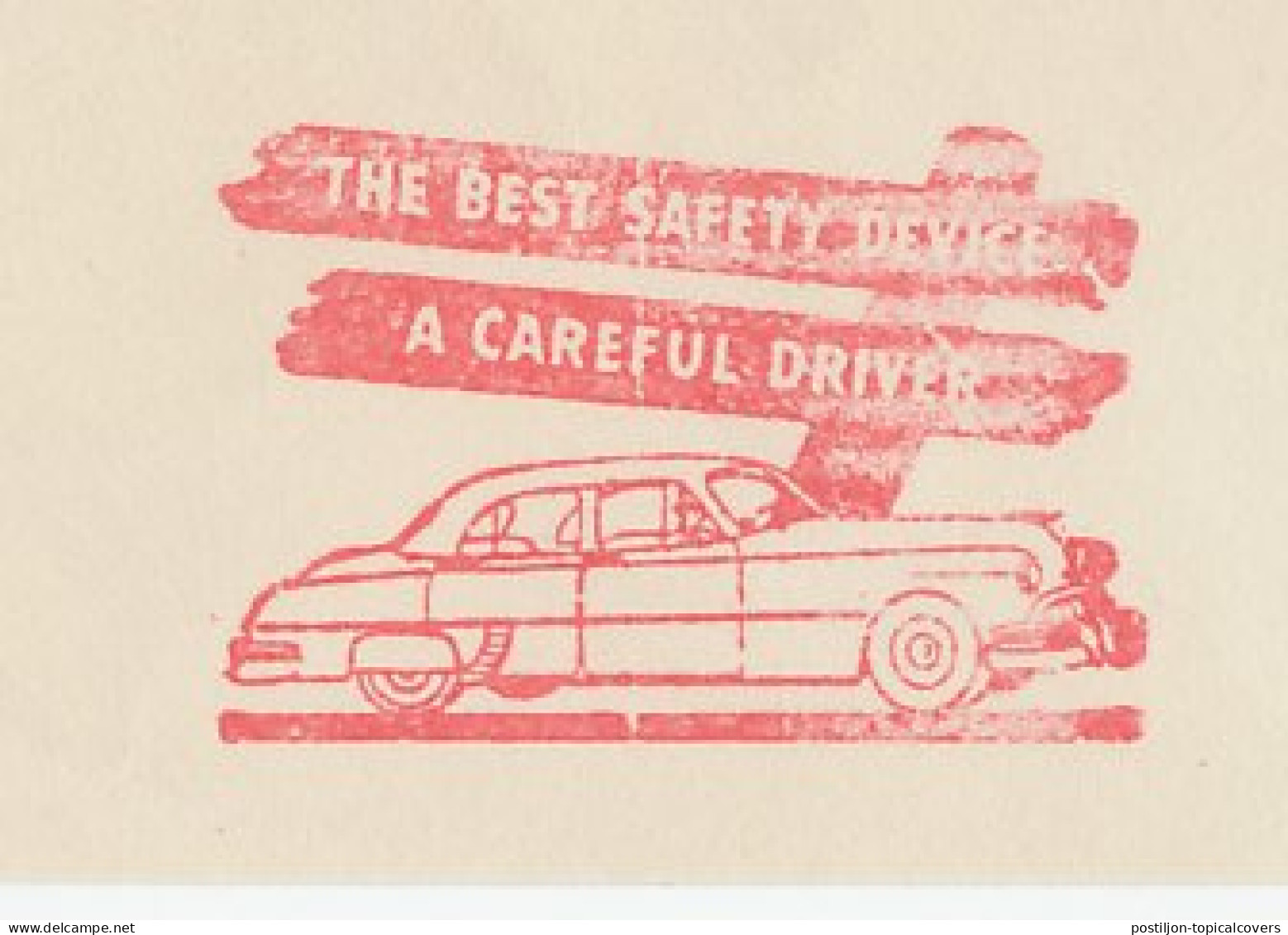 Meter Top Cut USA 1954 Traffic Safety - Careful Driver - General Motor - Autres & Non Classés