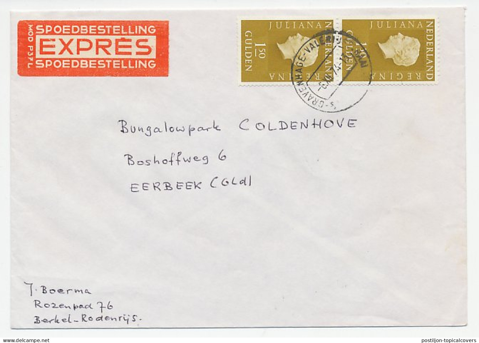 Em. Juliana Expresse Den Haag - Eerbeek 1974 - Ohne Zuordnung