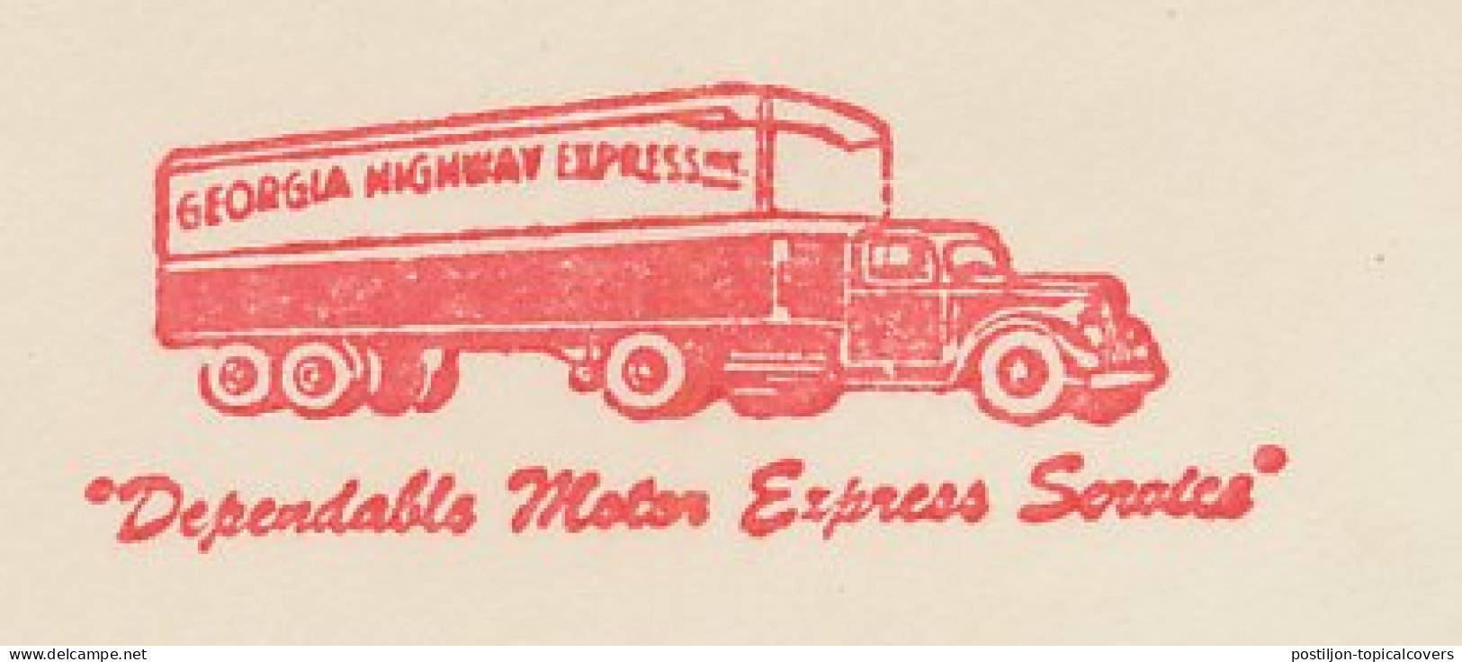 Meter Cut USA 1954 Truck - Motor Express Service - LKW