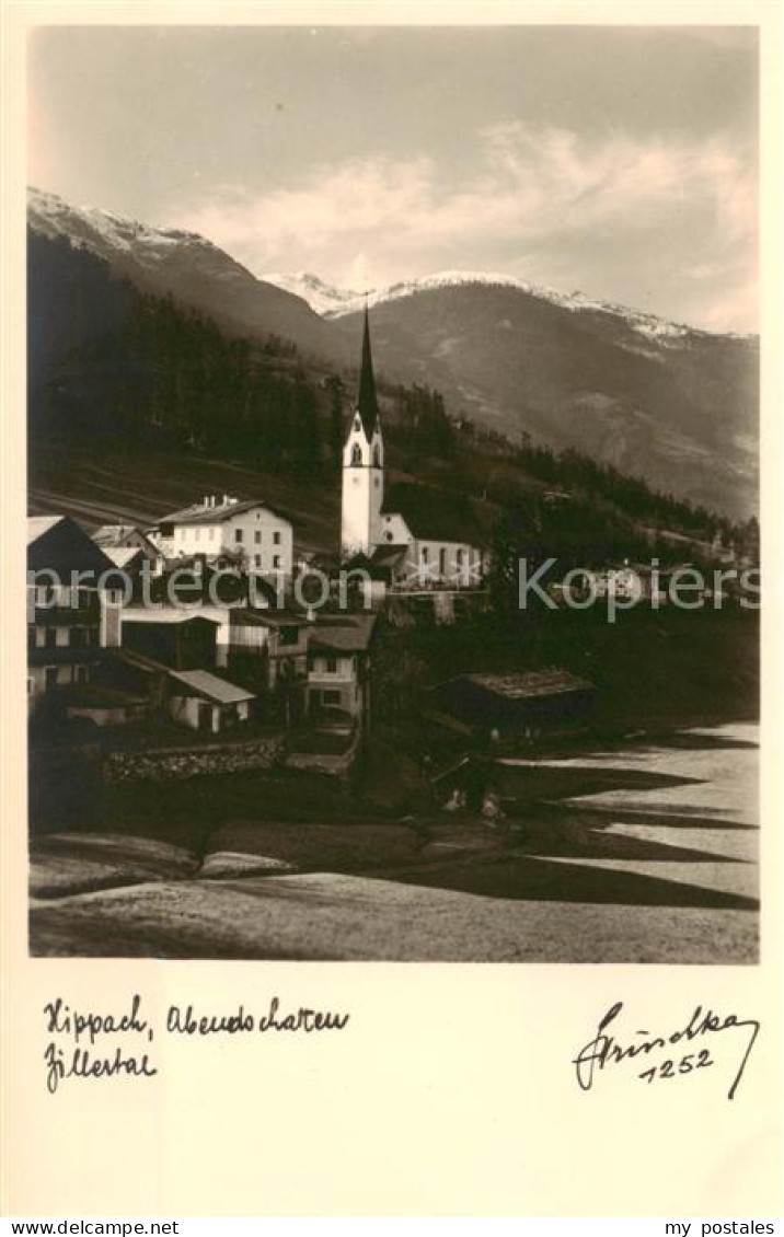 73797335 Hippach Tirol AT Panorama Mit Kirche  - Autres & Non Classés