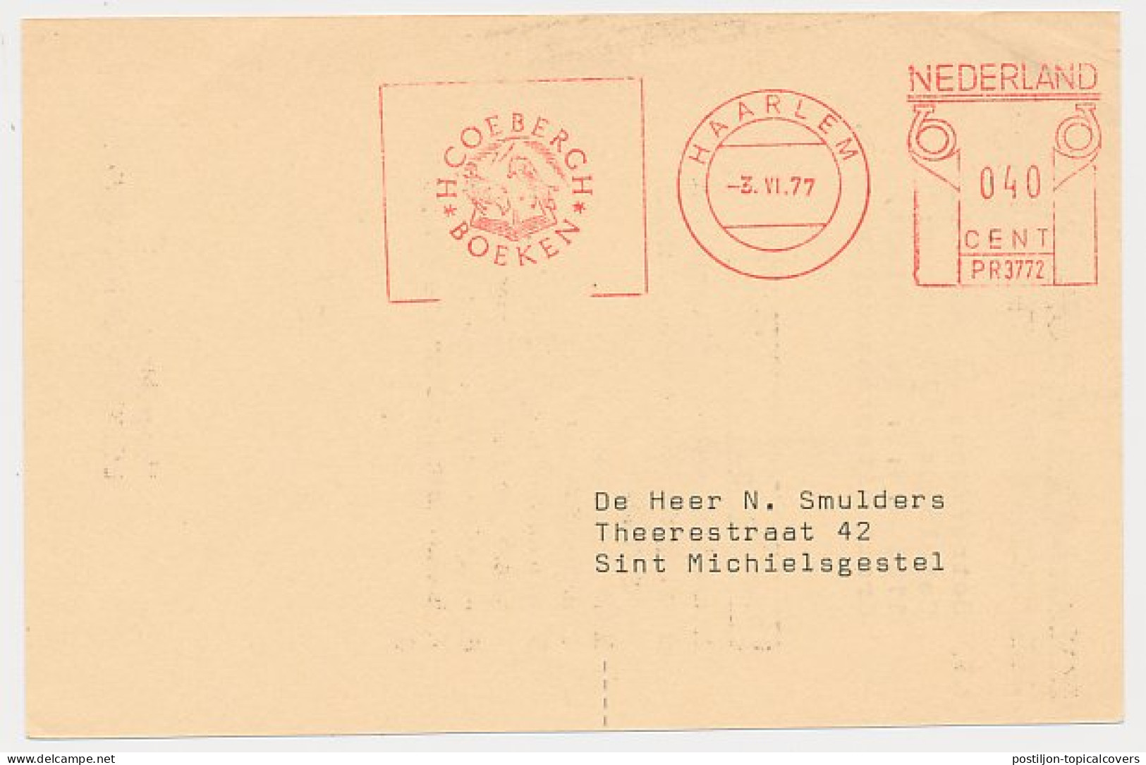 Meter Card Netherlands 1977 Book - Bird - Unclassified