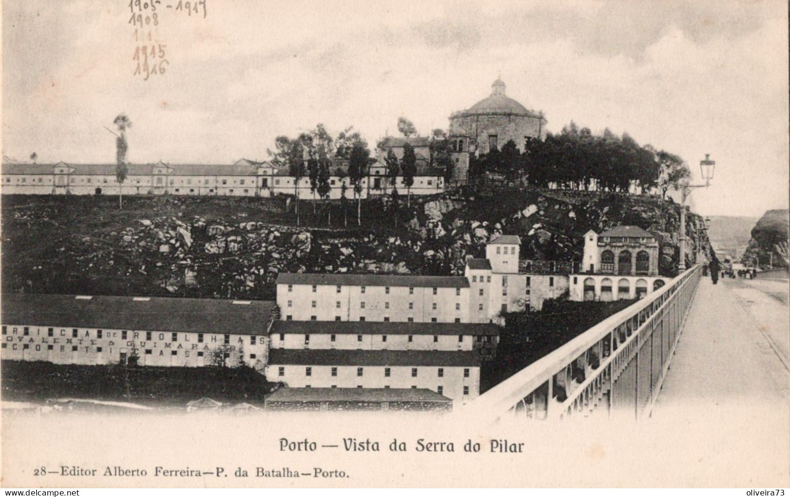 PORTO - Vista Da Serra Do Pilar (Ed. Alberto Ferreira - Nº 28) PORTUGAL - Porto