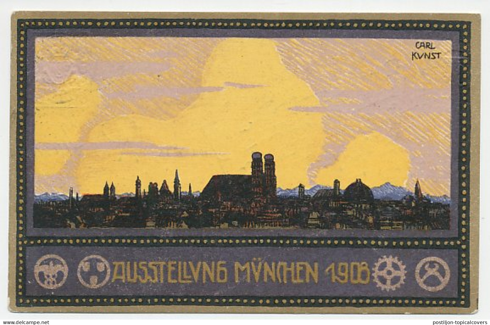 Postal Stationery Bayern 1908 Exhibition - Munchen - Non Classés