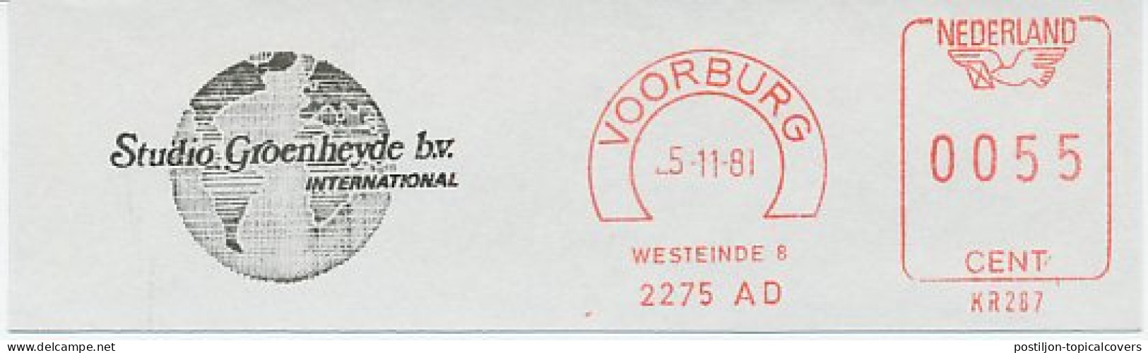 Meter Cut Netherlands 1981 Globe - Earth - Geography