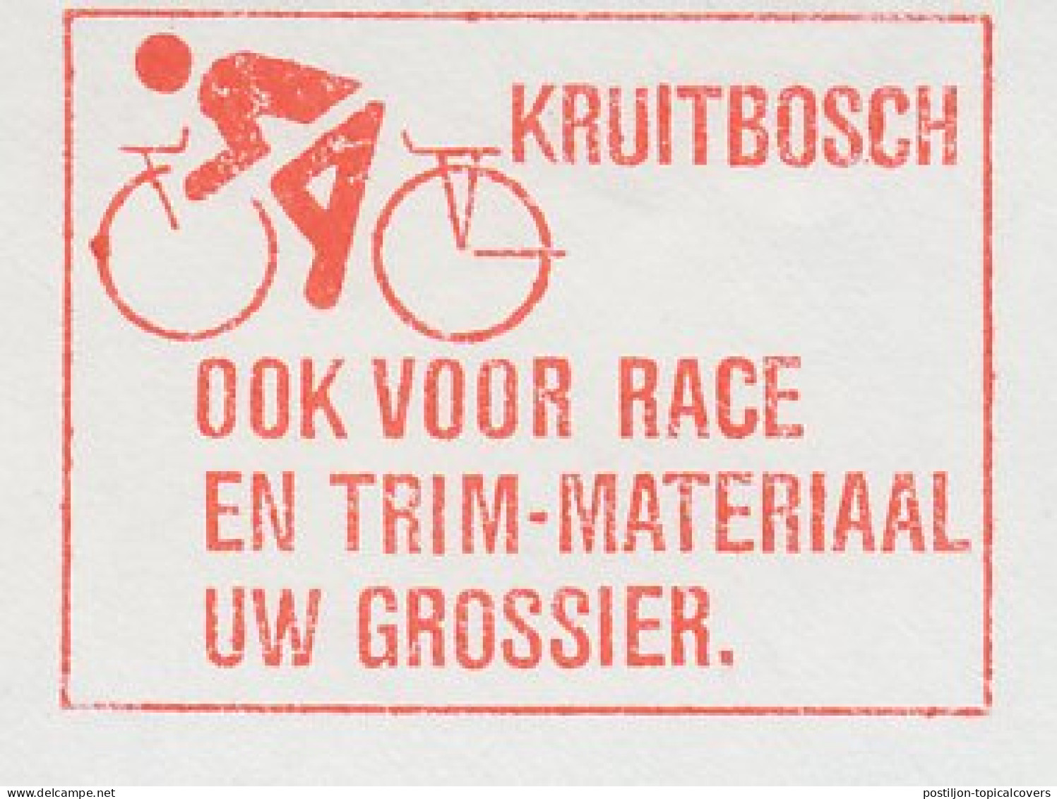 Meter Cut Netherlands 1982 Cycling - Bicycle - Cycling