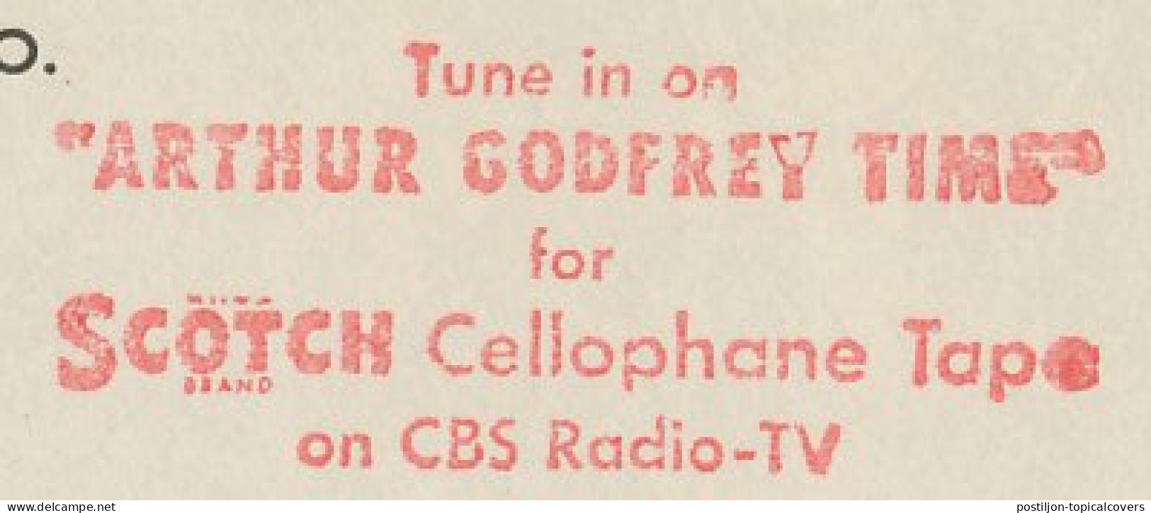 Meter Top Cut USA 1955 Radio - Arthur Godfrey - Scotch Cellophane Tape - Unclassified