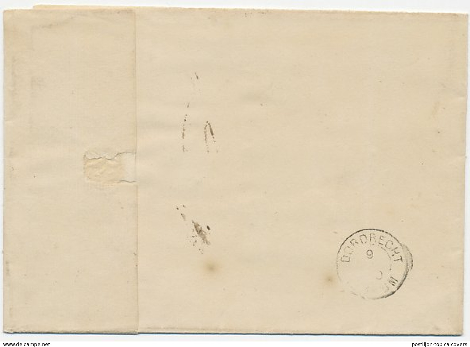 Naamstempel Numansdorp 1870 - Briefe U. Dokumente