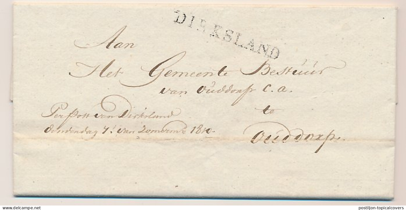 Middelharnis - DIRKSLAND - Ouddorp 1810 - ...-1852 Prephilately