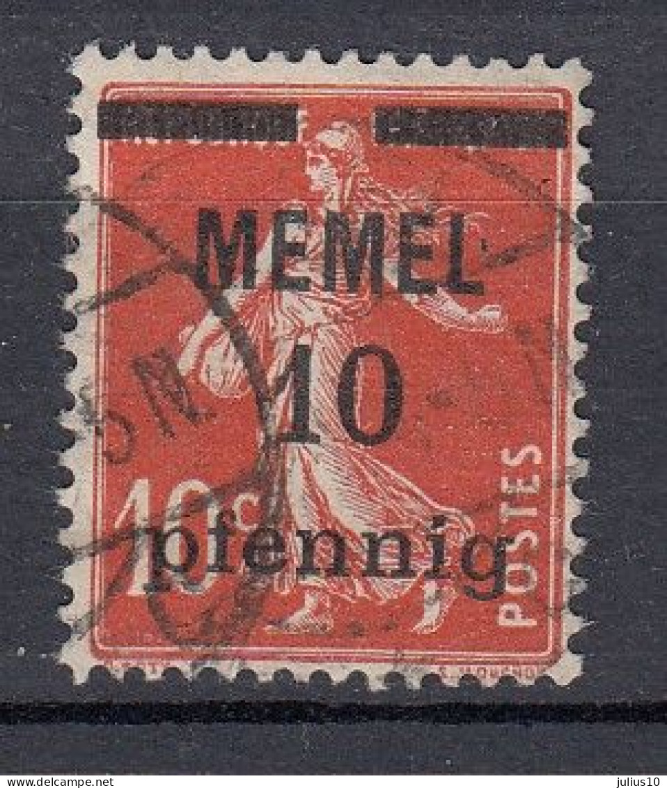 MEMEL 1922 Used (o) Mi 53 #MM23 - Klaipeda 1923