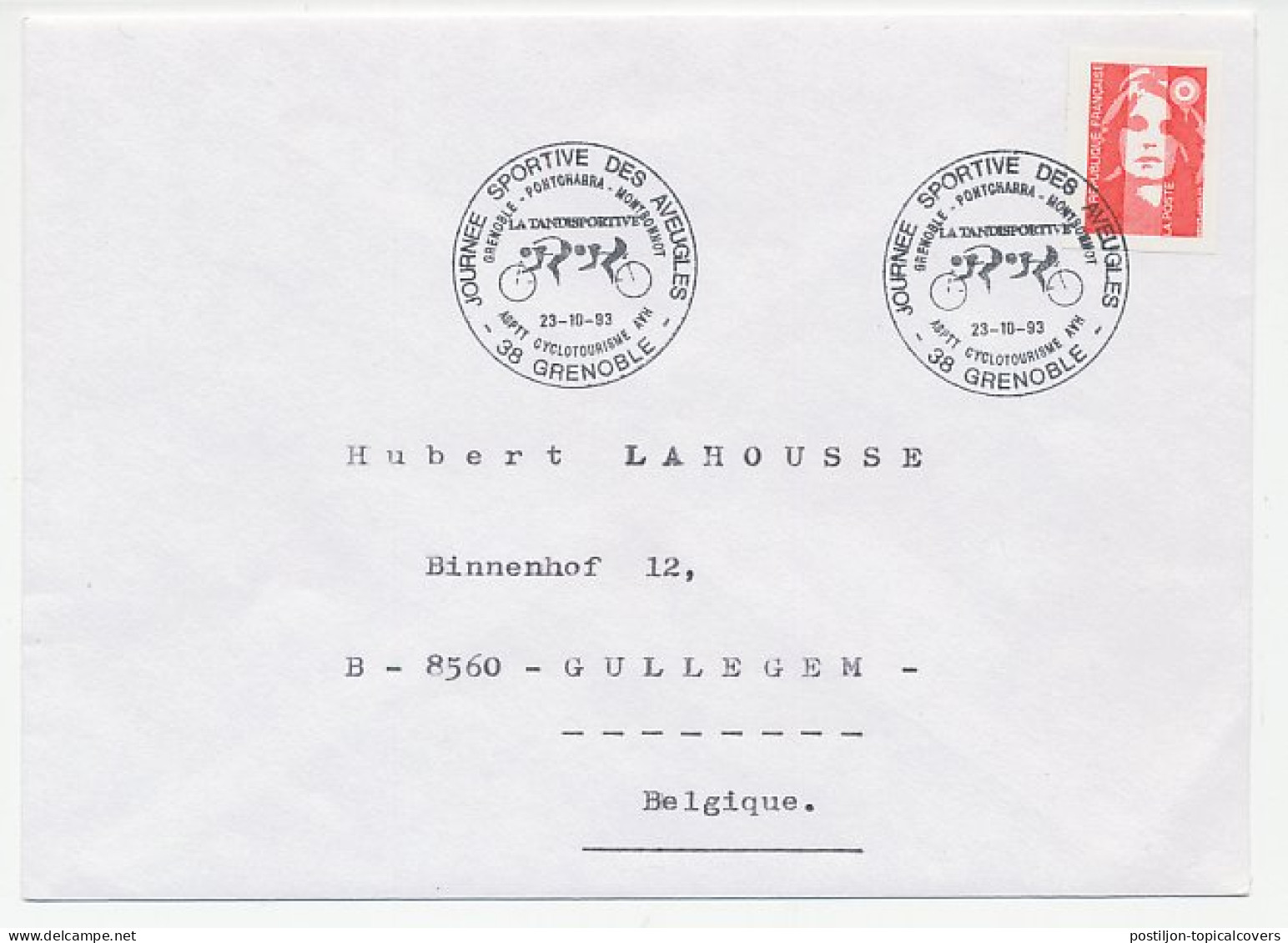 Cover / Postmark France 1993 Cycling - Autres & Non Classés