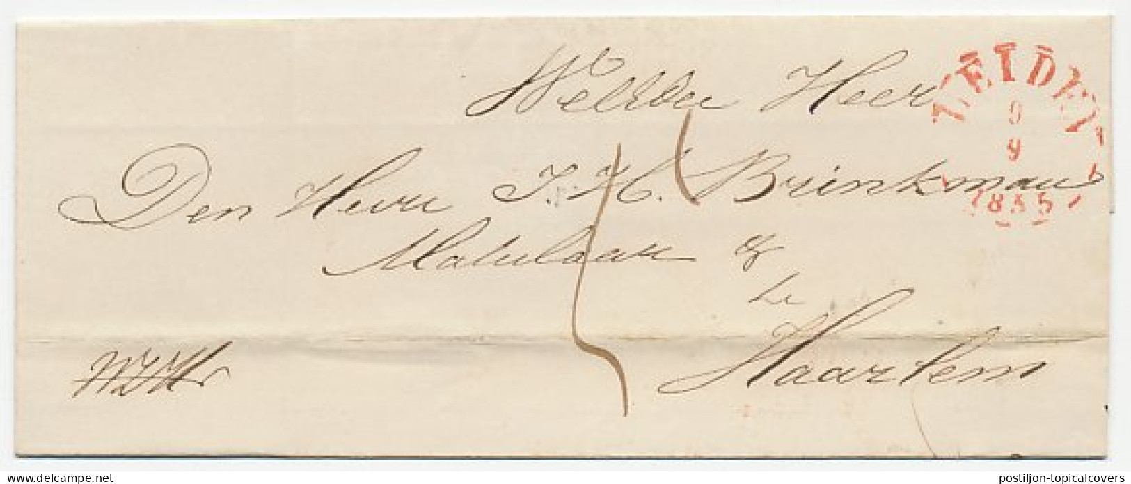 Gebroken Ringstempel : Leiden 1855 - Briefe U. Dokumente