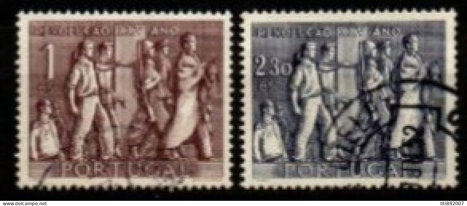 PORTUGAL     -    1951 .  Y&T N° 750 / 751 Oblitérés . - Oblitérés