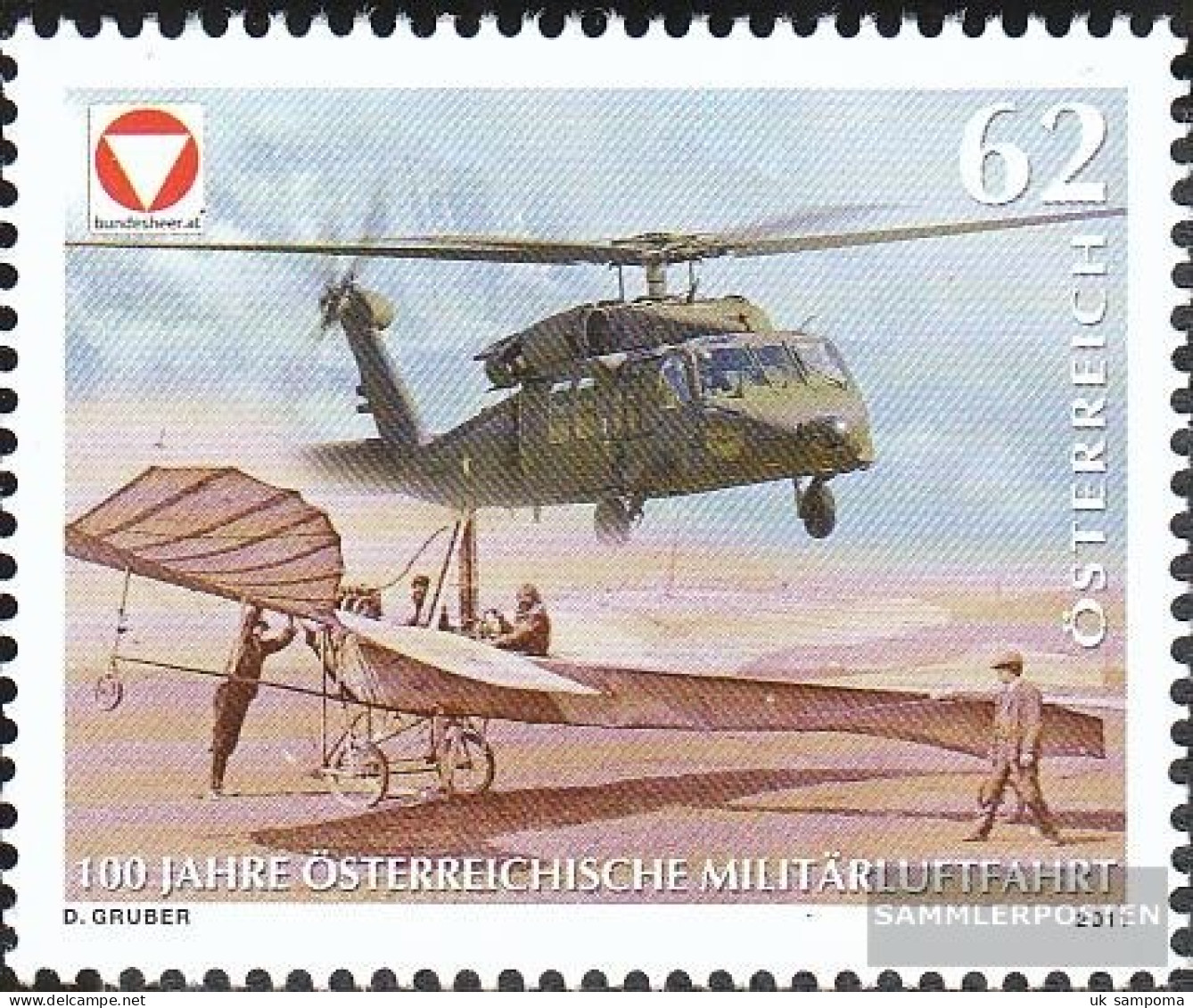 Austria 2943 (complete Issue) Unmounted Mint / Never Hinged 2011 Militärluftfahrt - Unused Stamps