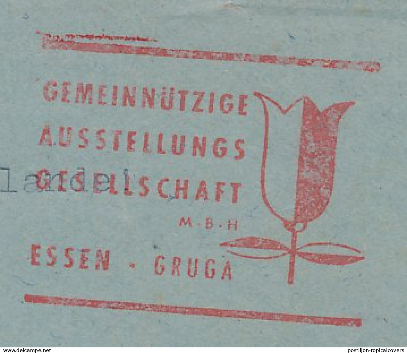 Meter Cover Germany 1957 Non-profit Exhibition Society - Zonder Classificatie