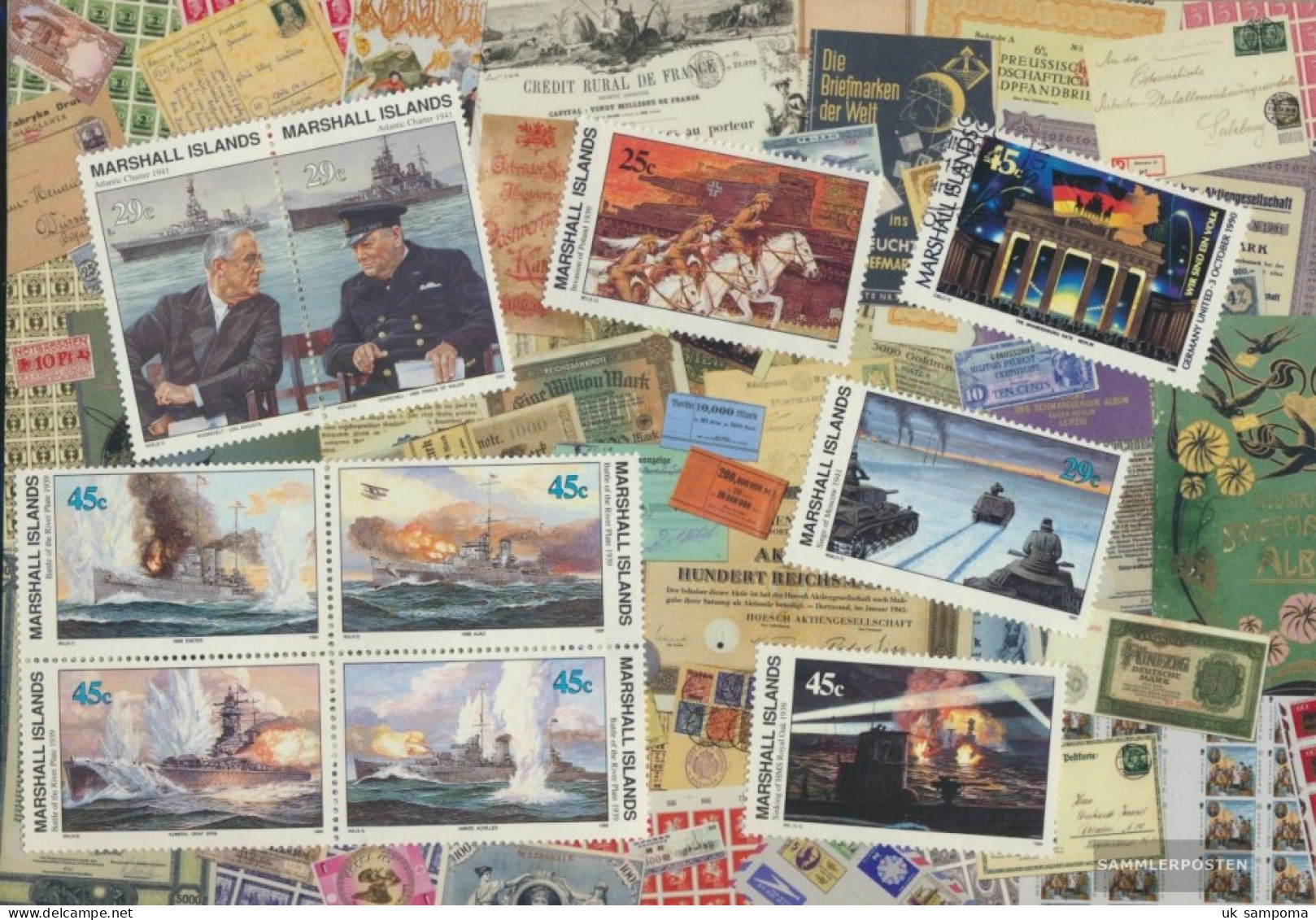 Marshall-Islands Stamps-10 Various Stamps - Marshall