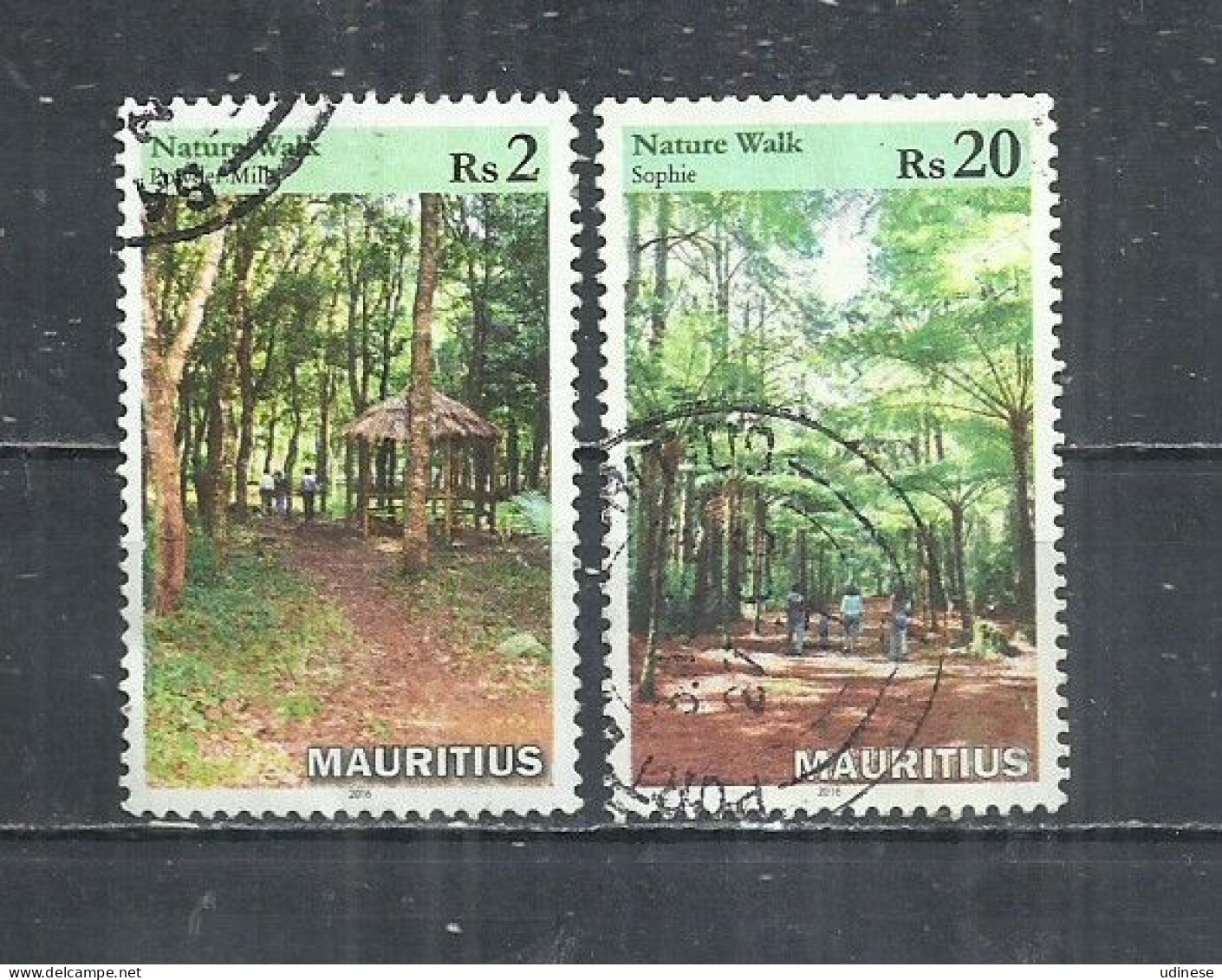 MAURITIUS 2016 - NATURE WALK - CPL. SET - POSTALLY USED OBLITERE GESTEMPELT USADO - Maurice (1968-...)