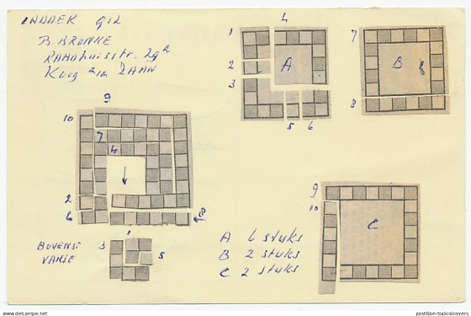 Briefkaart G. 338 / Bijfrankering Koog Zaandijk - Den Haag 1972 - Interi Postali