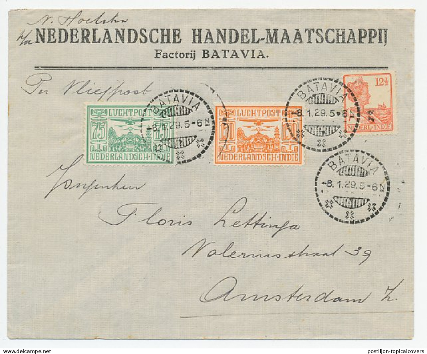 VH B 24 C Batavia Ned. Indie - Amsterdam 1929 - Unclassified