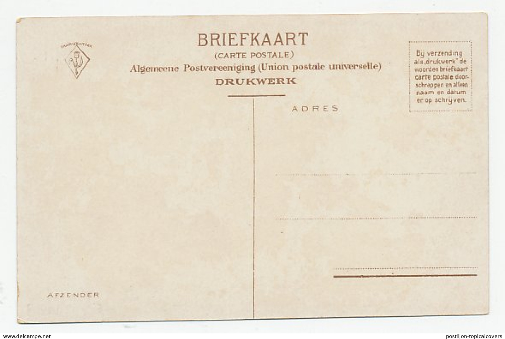 Prentbriefkaart Postkantoor Overveen  - Sonstige & Ohne Zuordnung