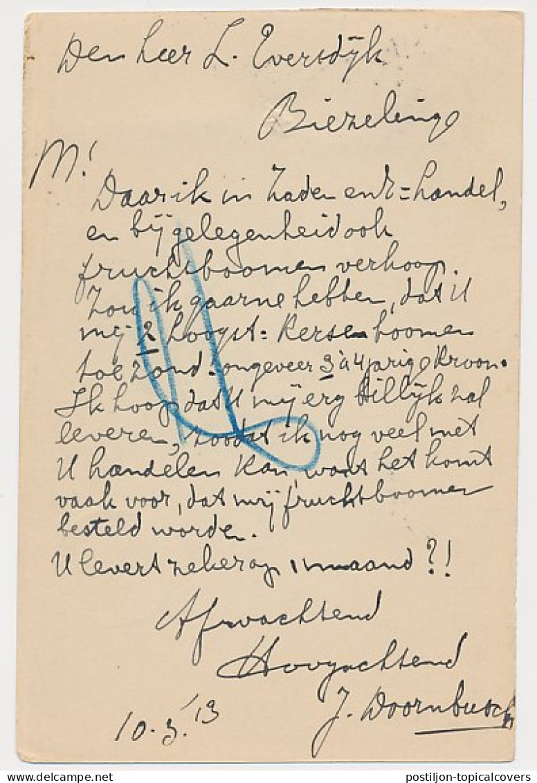 Firma Briefkaart Almelo 1913 - Tuin- Bloem- Landbouwzaden - Non Classés