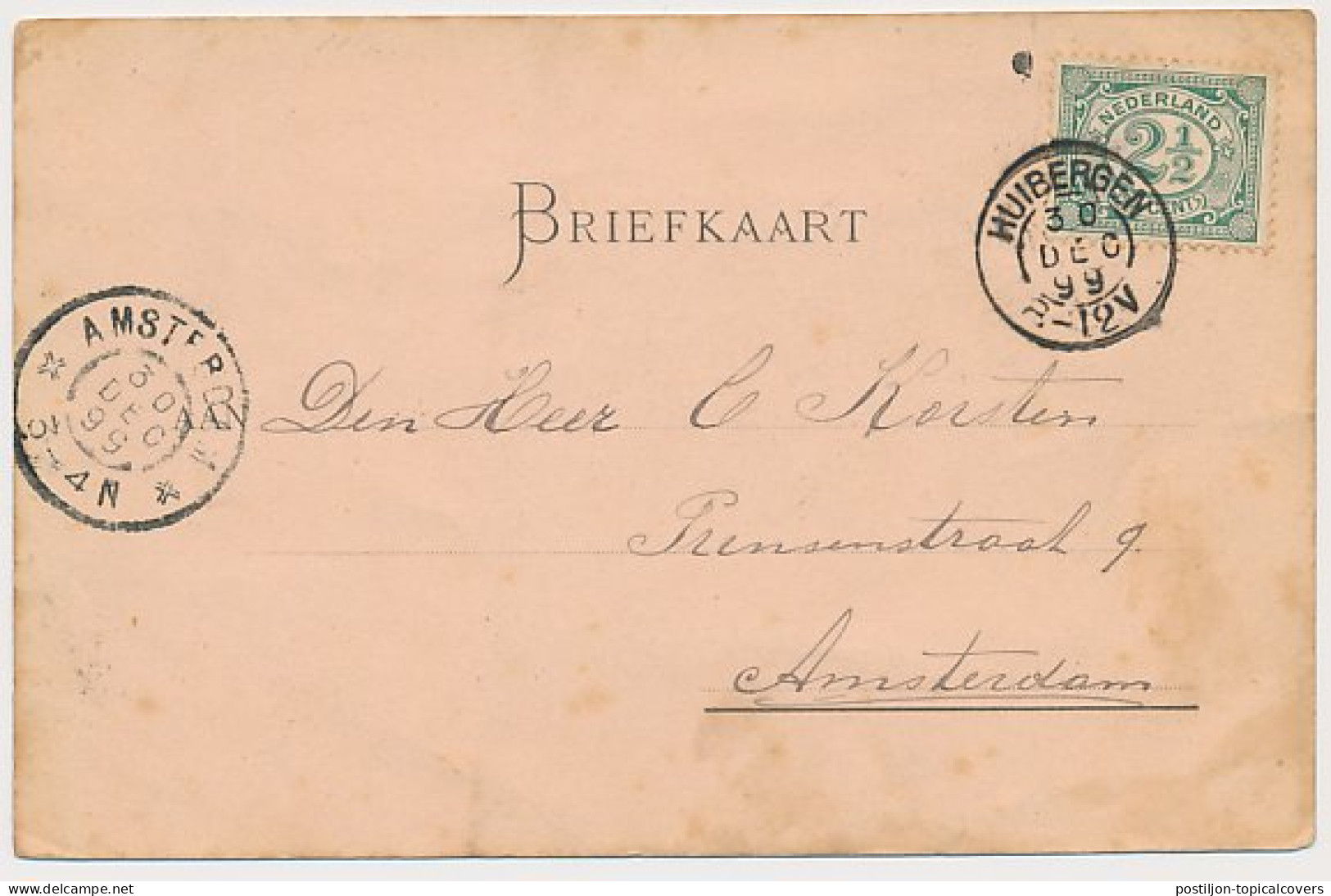 Kleinrondstempel Huibergen 1899 - Unclassified