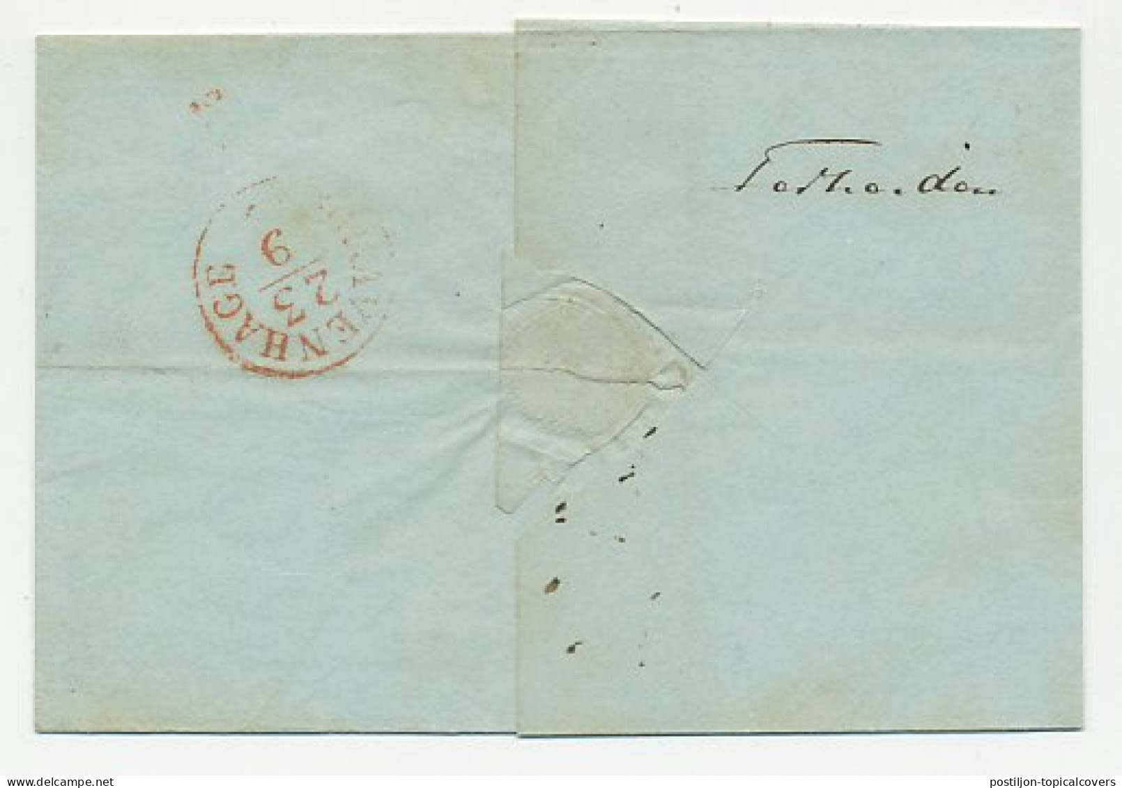 Distributiekantoor Terheiden - Dordrecht - Den Haag 1843 - ...-1852 Préphilatélie