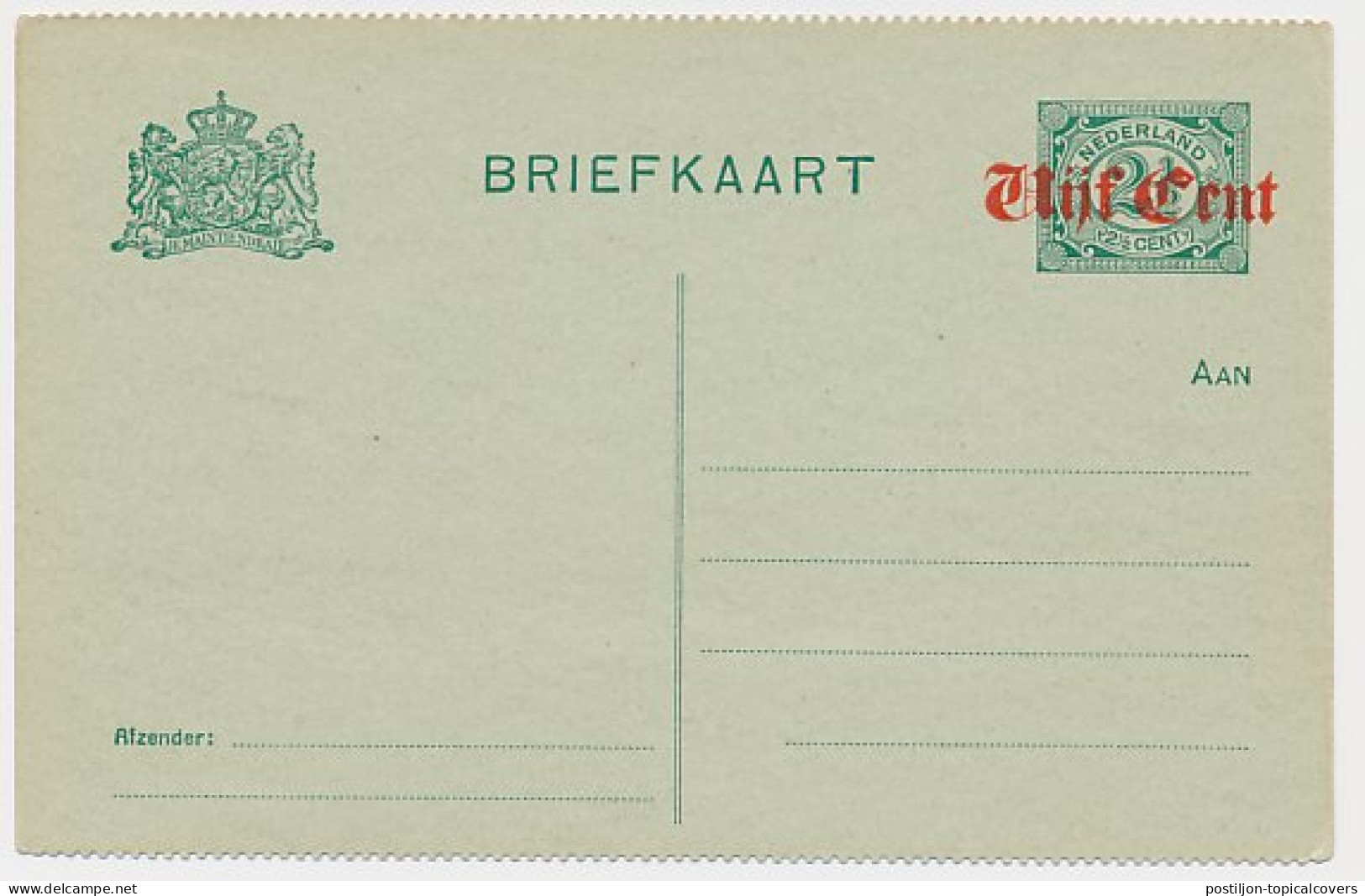 Briefkaart G. 111 B I - Postwaardestukken