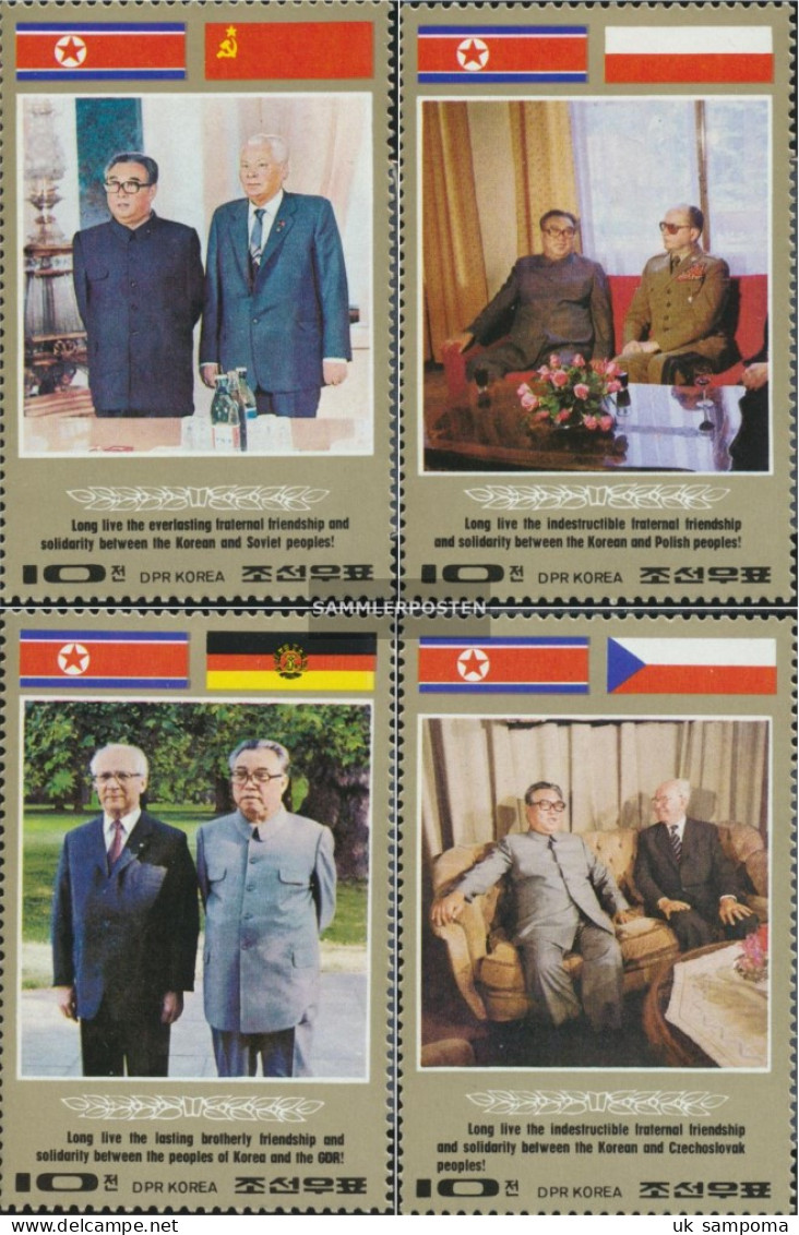 North-Korea 2617-2620 (complete Issue) Unmounted Mint / Never Hinged 1984 State Visits Of Kim II Sung - Korea, North