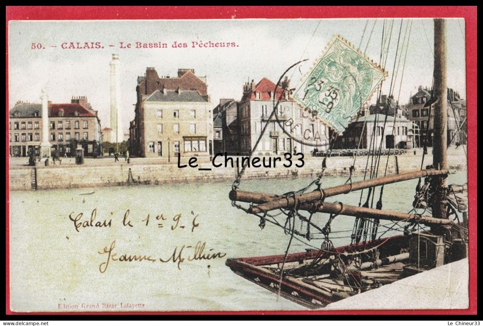 62 - CALAIS --Le Bassin Des Pecheurs --colorisée - Calais