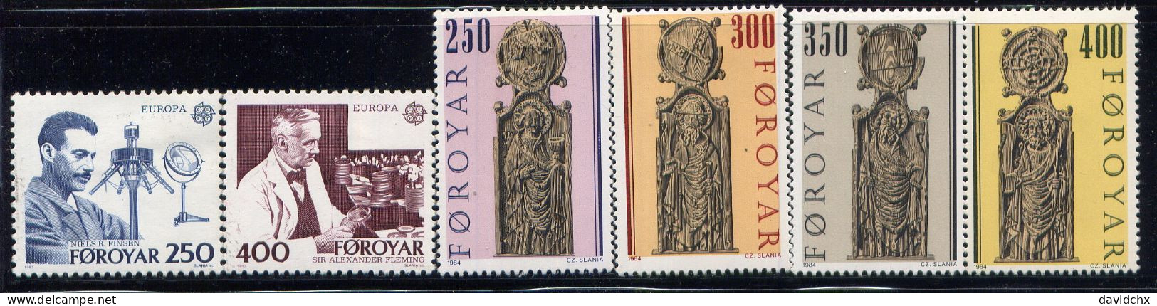 FAROE IS., 2 SETS, NO.'S 95-96 AND 102-105, MH - Faeroër