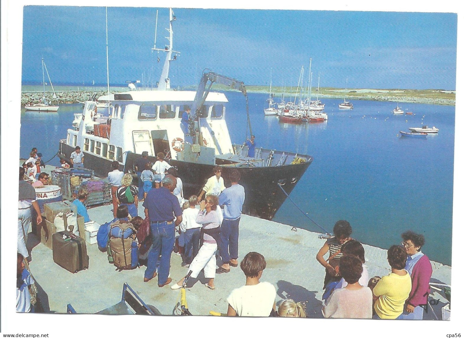 île D'HOEDIC - Embarquement Sur Le Bateau Men Er Vag - 6.7845 JOS - Marchandises Et Passagers - Andere & Zonder Classificatie