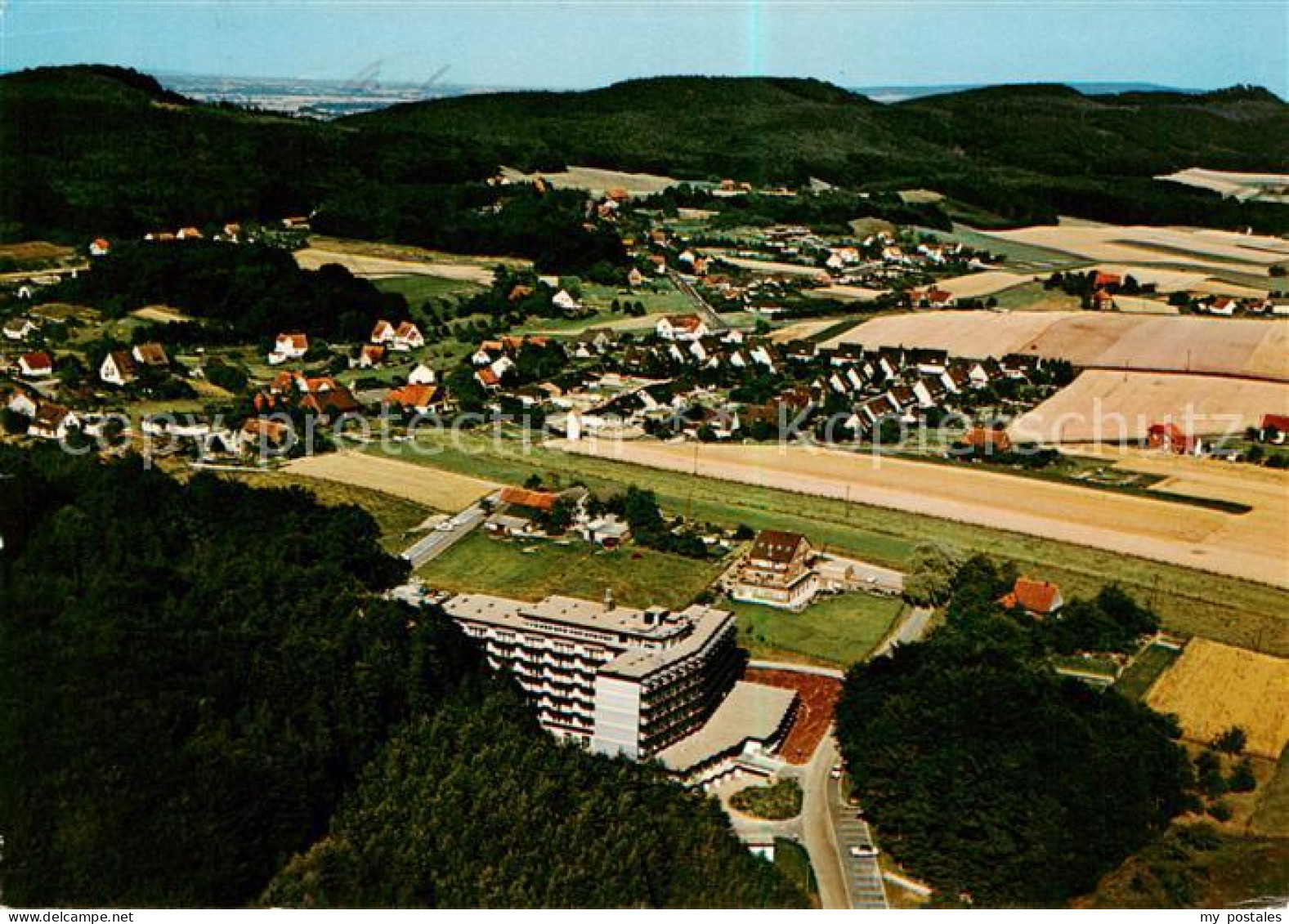 73797095 Hausberge Fliegeraufnahme Mit Sanatorium Hausberge - Porta Westfalica